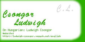 csongor ludwigh business card